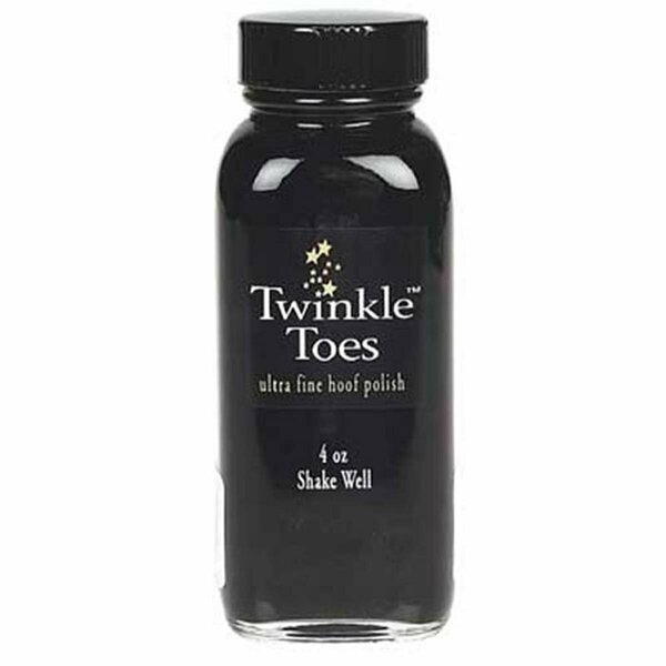 Twinkle Glitter Products TP0550 4 oz Toes Satin Hoof Polish - Black 1297-BK